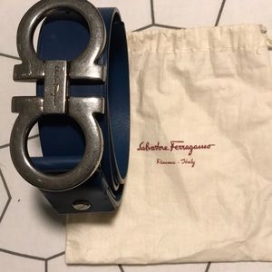 Blue ferragamo Belt
